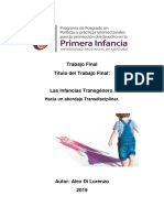 Infancias Transgeneros Hacia Una Mirada