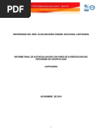 Informe de Autoevaluación Con Fines de Acreditación - Radicado