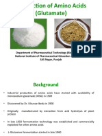 Production of Amino Acids (Glutamate)