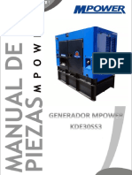 Manual de Partes KDE30SS3