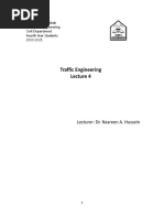 Traffic Engineering-Lecture 4