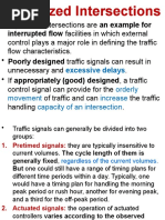 Interrupted Flow Facilities in Which External: Excessive Delays