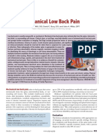 Mechanical Low Back Pain