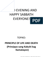 Good Evening and Happy Sabbath Everyone!