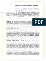 Escritura de Cancelación de Afectación A Vivienda Familiar