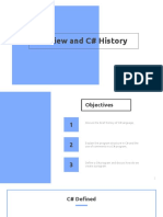 1 - 1 Overview and C# History