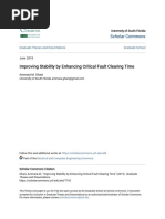 Improving Stability by Enhancing Critical Fault Clearing Time