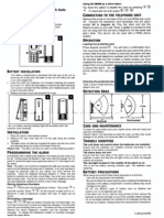 ALARM Sensor MA80 - INSTRUCTIONS