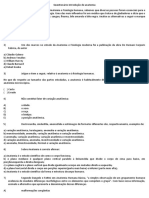 Questionário Introdução de Anatomia 08 - 02