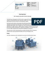 Steering Gear: (For Complete Information Read User Manual)