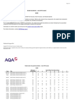 Grade Boundaries - June 2014 Exams Gcse: Uniform Mark Scale (UMS)