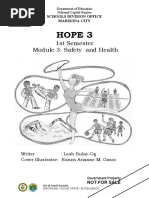 Hope 3: 1st Semester Module 3: Safety and Health