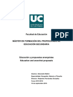 Alexandre Mullet. Educación y Propuestas Anarquistas