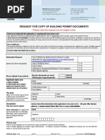 Request For Copy of Building Approval Documents