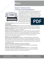 Electronics Training Equipment 1-Electronics Trainer SS1101C Linear Circuit Lab Teaching Equipment