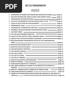 Index: Key To Trignometry