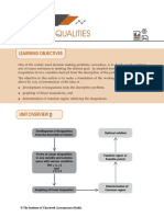 Linear Inequalities: Learning Objectives