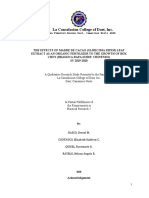 The Effects of Madre de Cacao (Gliricidia Sepim) Leaf Extract As An Organic Fertilizer To The Growth of Bok Choy (Brassica Rapa Subsp. Chinensis)