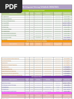 Dcu Intra Schedule 2020/2021: (Integrated Training)