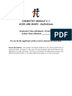 Acids and Bases Module 1