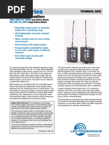 SMV Series: Miniature Transmitters