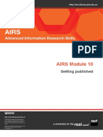 AIRS Module 10: Getting Published