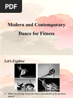 Module 4 Modern and Contemporery Dance For Fitness