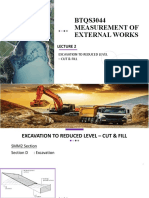 BTQS 3044 - Measurement of External Works - L2 - Cut&Fill