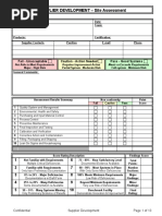 Blank - Supplier Development Rating Form