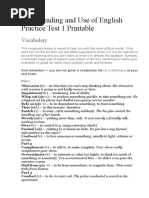 CAE Reading and Use of English Practice Test 1 Printable