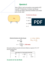 Van Der Waals Ej. 2 Cálculo de Volumen