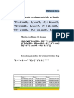 Método Newton-Raphson Multivariable: Sistema de Ecuaciones Vectoriales No Lineales