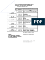 Jadwal Lus Sma Lampung 2021