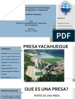 Presa Yacahueque - Tecnicas y Procedimientos Constructivos