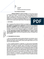 Se Admita Demanda de Alimentos