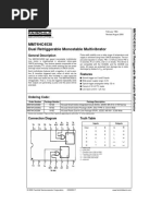 MM74HC4538 Dual Retriggerable Monostable Multivibrator: General Description