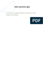 Poesía. Concepto y Características.