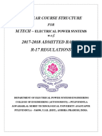 2017-2018 ADMITTED BATCH R-17 Regulations: Two Year Course Structure M.Tech