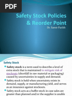  Safety Stock Policies