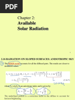 Chapter 02c Available Solar Radiation