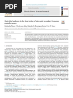 Controller Hardware in The Loop Testing of Microgrid Secondary Frequency