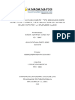 Actividad 5 - Evaluativa Documento y Foro de Discusión Sobre Validez de Los Contratos