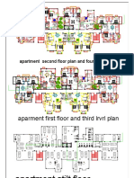Apartment Second Floor Plan and Fourth Floor Plan
