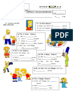 Personal and Possessive Pronouns