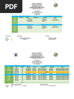 Class Program Modular Delivery Mode Grade 5 & 6 S.Y 2020-2021