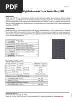 High Performance Steam Service Sheet, NBR: Application