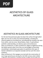 Glass - Unit V Aesthetics of Glass Architectiure