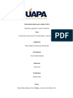 Tarea1 LA EDUCACIÓN COMO DERECHO DE ORDEN PÚBLICO E INTERÉS NACIONAL