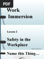 Lesson 2. Safety in The Workplace