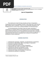 Notes On Law On Cooperative